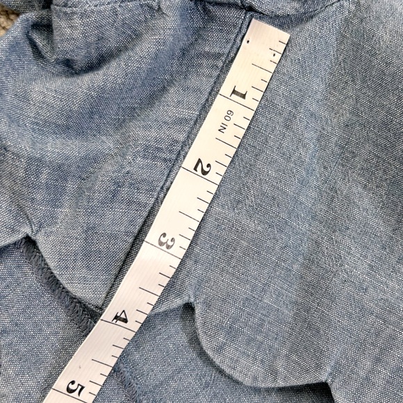 J. Crew Chambray Scalloped Hem Blue Shorts. 100% Cotton. Women’s Sz 4. EUC - Picture 11 of 11